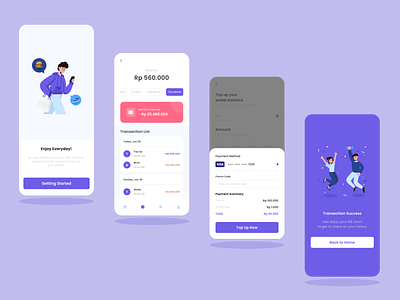 E-Wallet Mobile graphic design ui