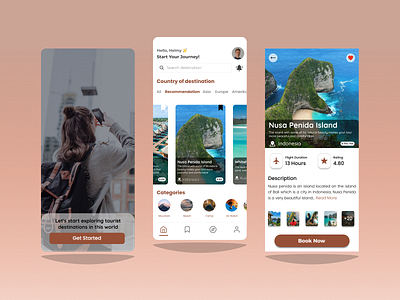 Mobile Travel App bookingtravel mobileapp travelapp ui userinterface