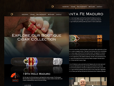 Córdoba & Morales Website Design animation branding cigar dark development sketch tobacco video webflow website design website designer
