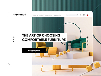 E-commerce Furniture Website design furniture landingpage ui uiux webdesign