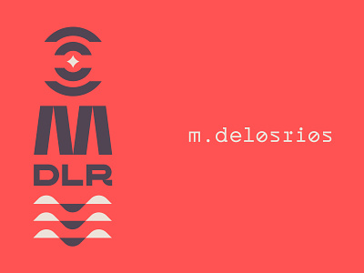 MDLR 05 black branding custom experimental type extended sans futurist geometric logo modern modernist monospace red rings star symbol symbolism tan type vfx water