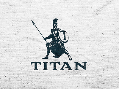 Sports management logo custom type illustration logo mascot roman spartan sports strong titan type typography