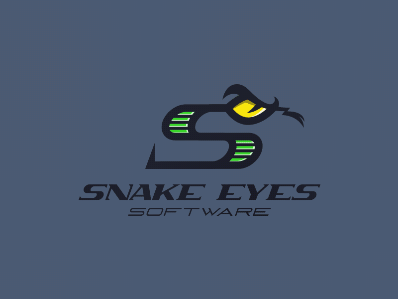 Software security logo 01 - process action bold custom type eye gif line process s snake software