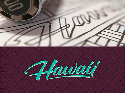 Hawaii custom type 02 custom type hawaii lettering script type typography