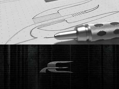 (wh)EEEEE biomechanical black custom dark e font futuristic gray lettering sci fi type typography