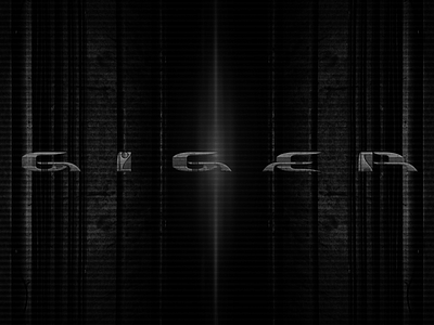 H.R. Giger type design & animation biomechanical black font futuristic giger gray hrgiger lettering sci fi type typeface typography