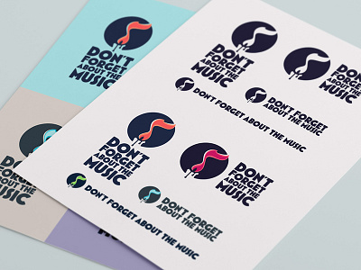 Don't Forget About the Music logo by atomicvibe design lab on Dribbble