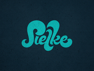 Entrepreneur Lettering - vectors blue branding curves funky lettering logo movement retro script surfing waves