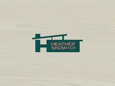 HSco 05 branding green h herringbone houndstooth house logo mod pink real estate tan wood