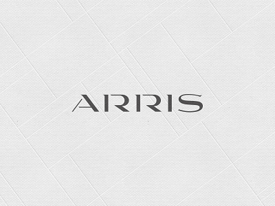 Arris - logotype black custom font lettering logo logotype luxury real estate type typography