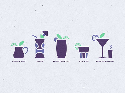 New one - 01 alcohol cocktail geometric green icon logo purple simple tiki vape