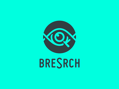 breSrch - final app blue branding data digital eye information logo magnifying glass search security