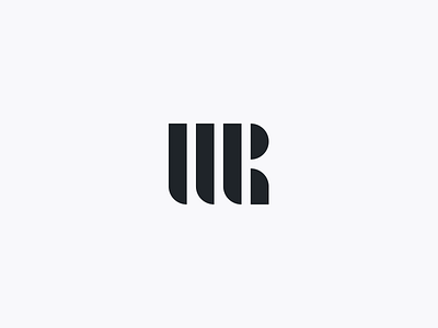 WRD logo exploration, pt. 7 architecture building construction geometric industrial logo modern modernist monogram r simple stencil w