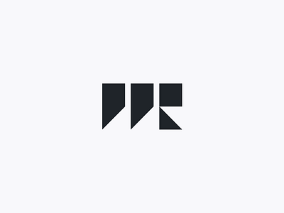 WRD logo exploration, pt. 13 architecture building construction geometric industrial logo modern modernist monogram r simple stencil w
