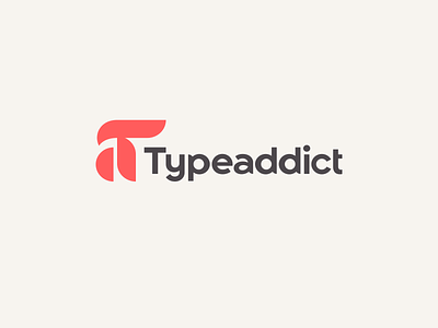 TypeAddict a ampersand black circle cream custom type dots geometric gray logo logotype modular monogram pattern red texture type typography