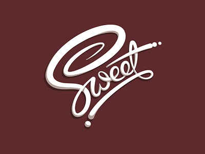 You're so... bakery brown cake cursive custom lettering dessert frosting hand lettering icing lettering logo sticker sugar sweet sweets