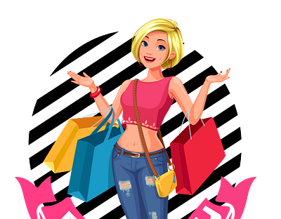 Custom Logo Design - Flirty Fly bags branding business cartoon characters design dress up girl illustration graphic design happy illustraion jeans party party flyer pictorial mark typography ui ux