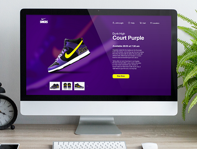 Nike Product Page design nike shoes product page ui ux web