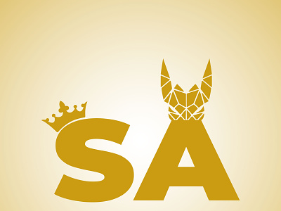 SA Logo a alphabet animal artwork branding design fox graphic design illustration illustrator king letter logo logo design s s logo sa sa logo sarosh vector
