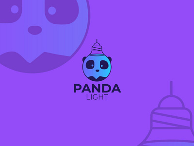 Panda Light animal branding design graphic design illustration illustrator light light logo logo panda panda logo sarosh vector