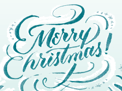 Sorensen Christmas Card christmas hand lettering holidays lettering retro vintage
