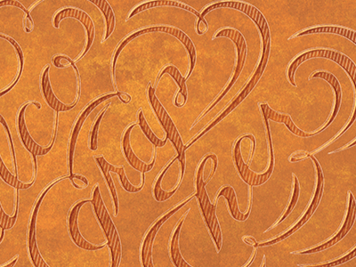 Melanochalcographer copper printing plates hand lettering lettering