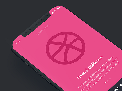 Game is on! debut dribbble first shot hello ios11 iphonex thanks thankyou