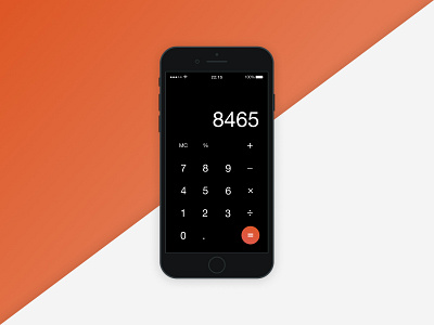 Daily UI #004 Calculator calculator dailyui design iphone mockup simplicity ui user interface ux