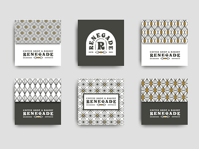 Pattern design for Renegade Coffee Shop & Bakery