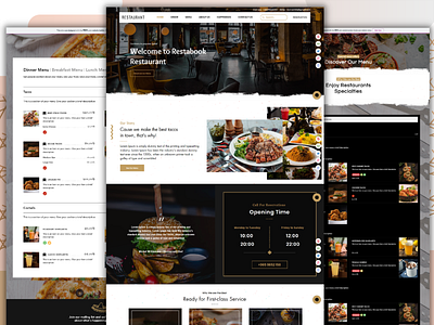 Restaurant Website 🍲🍔