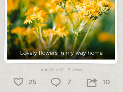 Photos app app comment images ios like photos pictures share ui ux