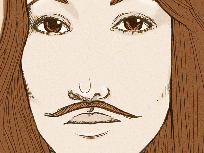 Movember drawing galleryofmo girl illustration moustache movember november