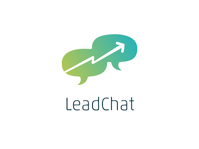LeadChat branding chat chatting colorful lead leader logo online sales support