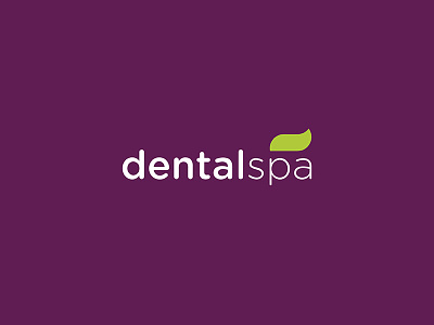 Dental Spa branding colorful dental leaf logo minimal simple spa toothpaste