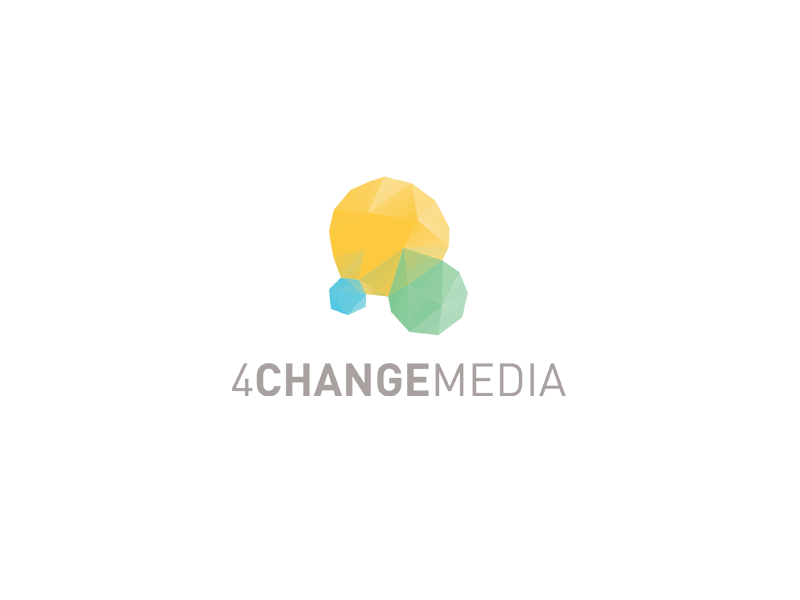 4ChangeMedia branding change concept connected imagotype isotype logo media net network