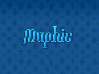 Muphic graphic music name typography