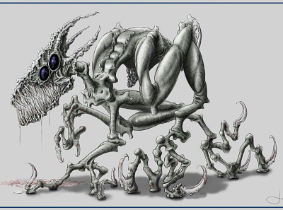 Creature Design - Extra Galactic Entity concept design creature design creatures illustration