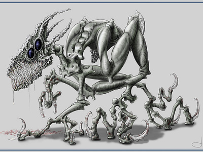 Creature Design - Extra Galactic Entity concept design creature design creatures illustration