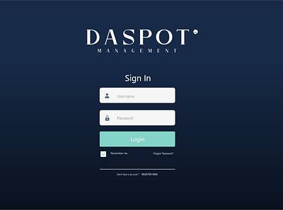 Login Daspot app flat icon minimal ui ui design ux web website xd design