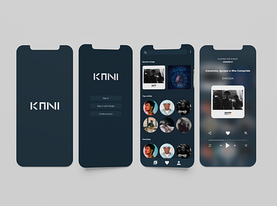 Kani | Music player app branding figma graphic design interface logo music music player play ui