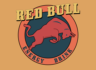 Red Bull logo retro branding logo retro vintage weekly warm up