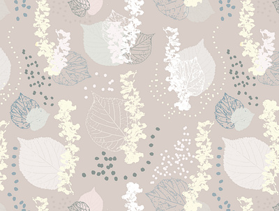 Elm Seeds and Linden Leaves design pattern pattern design surface design surface pattern design vector