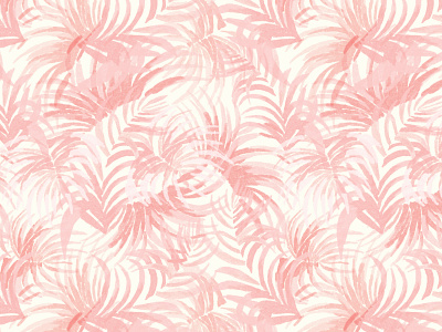 Pink Watercolor Palms