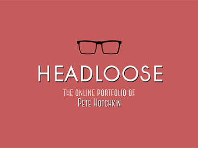 New theme for portfolio site brand design headloose logo personal portfolio typography