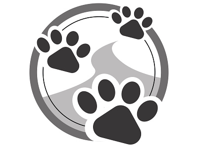 Logo for new dog walking service branding graphic design logo