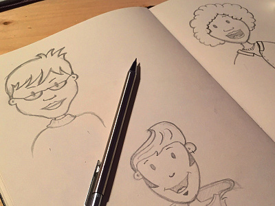 Character sketches characters pencil personas sketching
