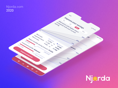 Njorda investment and savings management app