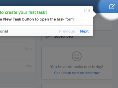 Task form tutorial icon icons popover spotlight task task form tooltip tutorial ui web