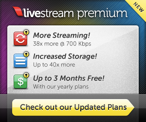 Livestream Premium Ad ad design