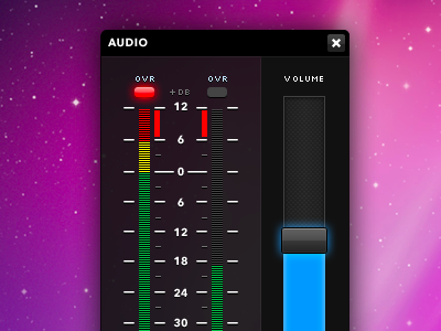 Audio application design desktop forms